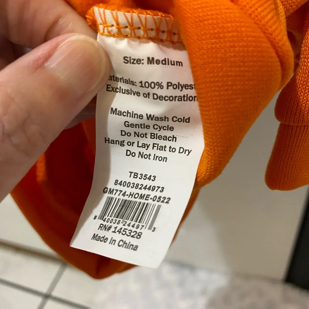 🎃Throw Me A Bone Pumpkin Pet Hoodie - Medium - NWT